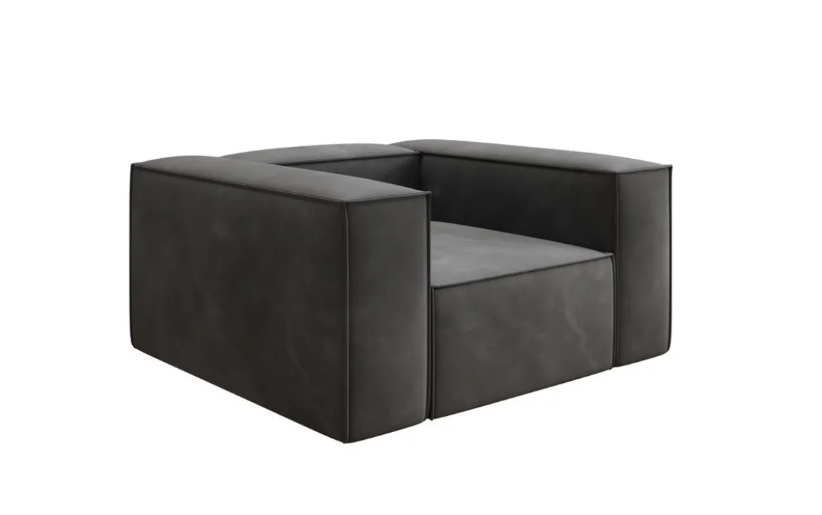 Designer Sofa-Sessel Lesley in Samt