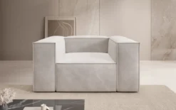 Designer Sofa-Sessel Lesley in Samt