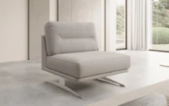 Designer Sofa-Sessel Torino ohne Armlehnen in Bouclé