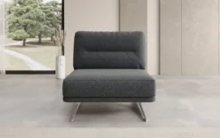 Designer Sofa-Sessel Torino ohne Armlehnen in Bouclé