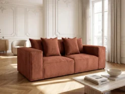 Designer Sofa 3 Sitzer Largo in Cord