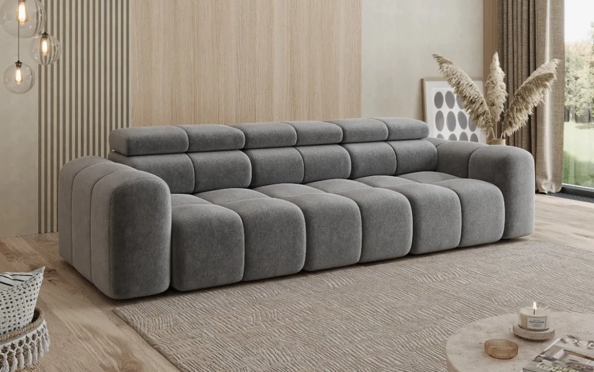 Designer Sofa 3 Sitzer Mia in Chenille