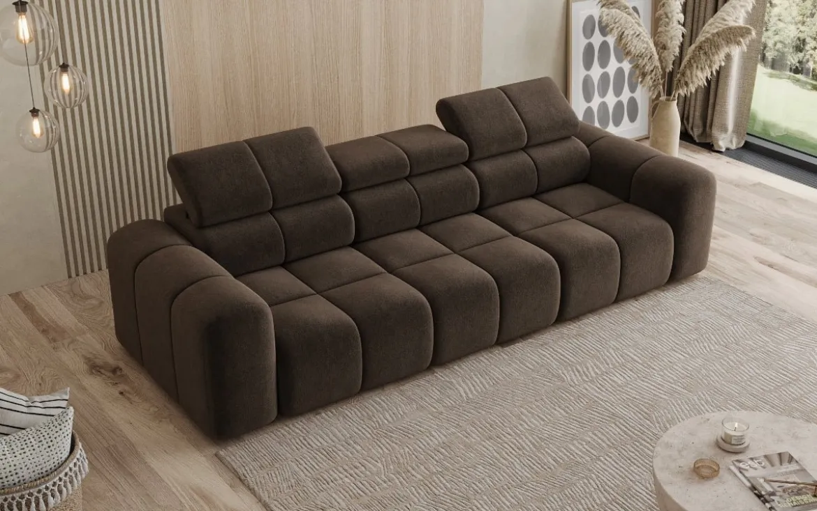 Designer Sofa 3 Sitzer Mia in Chenille
