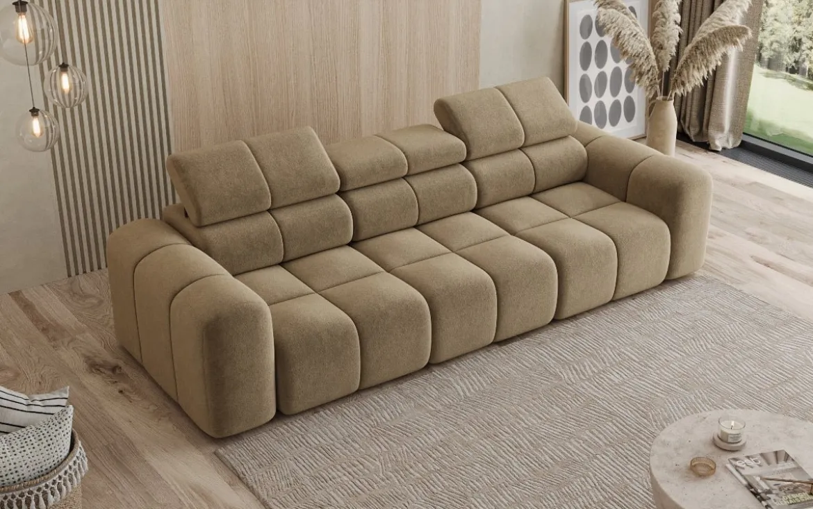 Designer Sofa 3 Sitzer Mia in Chenille