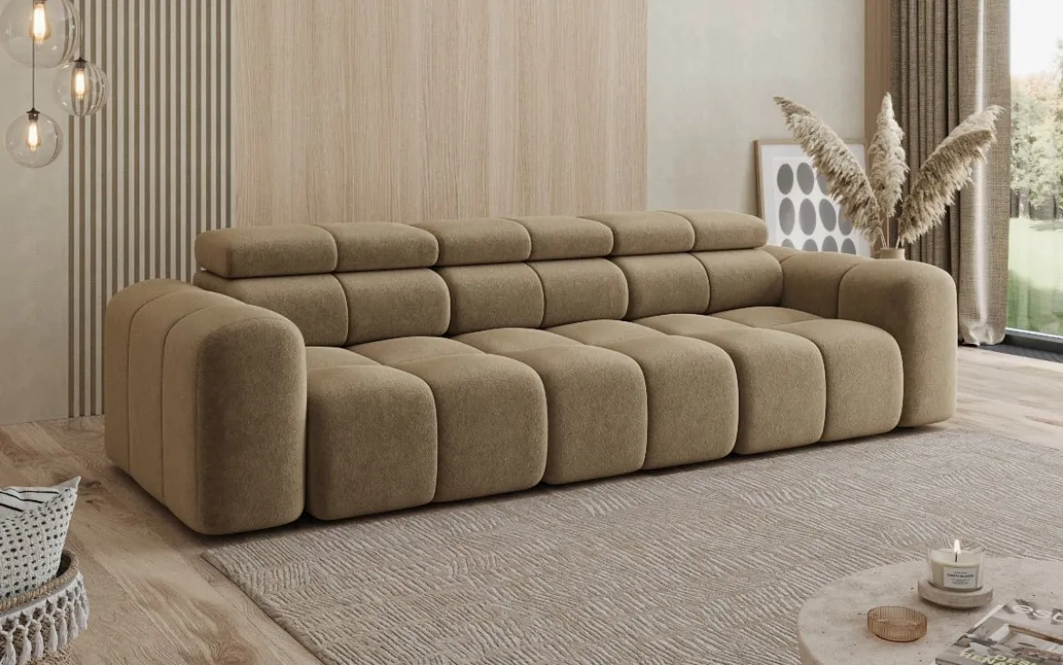 Designer Sofa 3 Sitzer Mia in Chenille