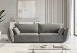 Designer Sofa 3 Sitzer Nuvola in Samt