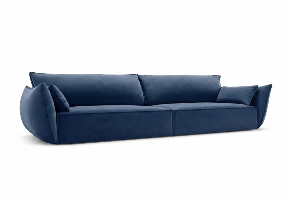 Designer Sofa 4 Sitzer Nuvola in Samt