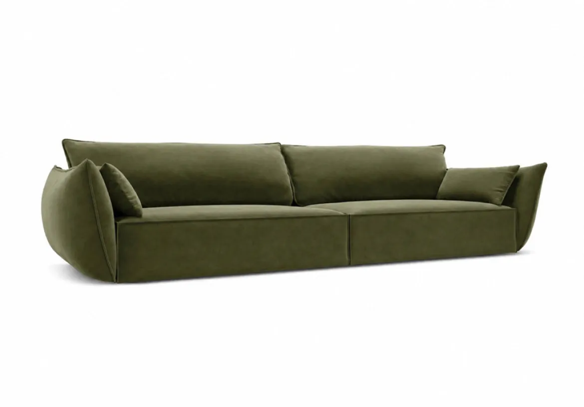 Designer Sofa 4 Sitzer Nuvola in Samt