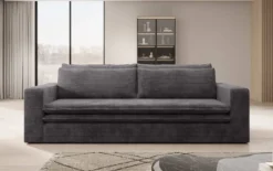 Designer Sofa Tilo mit Schlaf- und Klappfunktion aus Cord