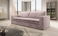 Designer Sofa Tilo mit Schlaf- und Klappfunktion aus Cord