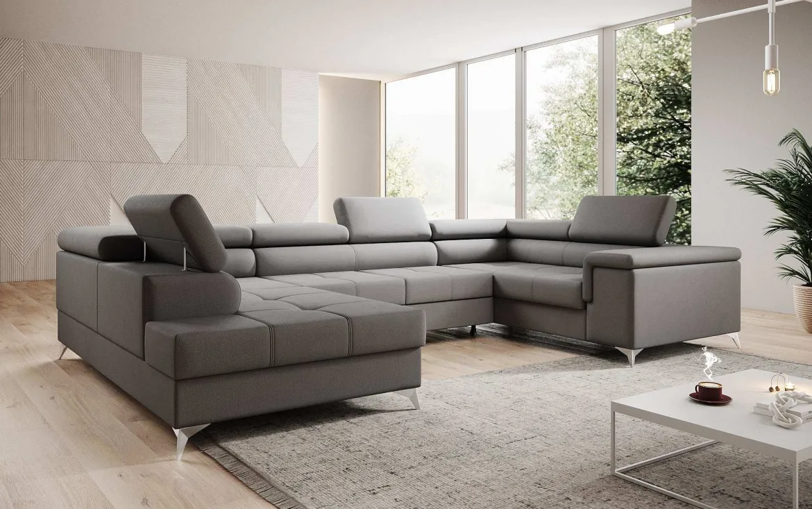 Designer Sofa Torino mit Schlaf- und Klappfunktion