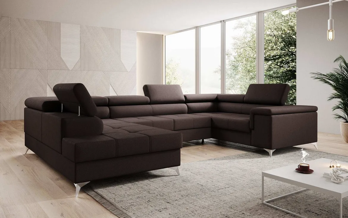 Designer Sofa Torino mit Schlaf- und Klappfunktion