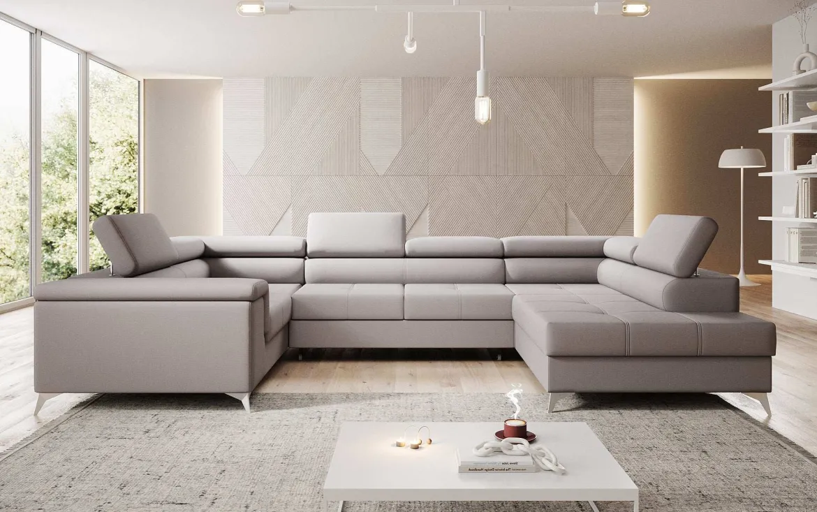 Designer Sofa Torino mit Schlaf- und Klappfunktion