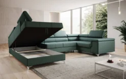 Designer Sofa Torino mit Schlaf- und Klappfunktion