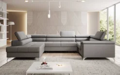 Designer Sofa Torino mit Schlaf- und Klappfunktion