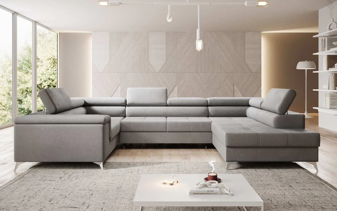 Designer Sofa Torino mit Schlaf- und Klappfunktion
