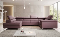 Designer Sofa Torino mit Schlaf- und Klappfunktion