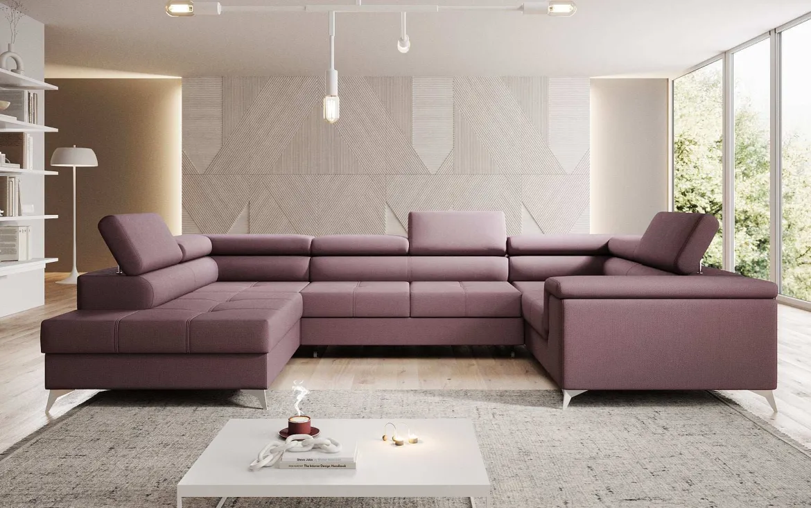 Designer Sofa Torino mit Schlaf- und Klappfunktion