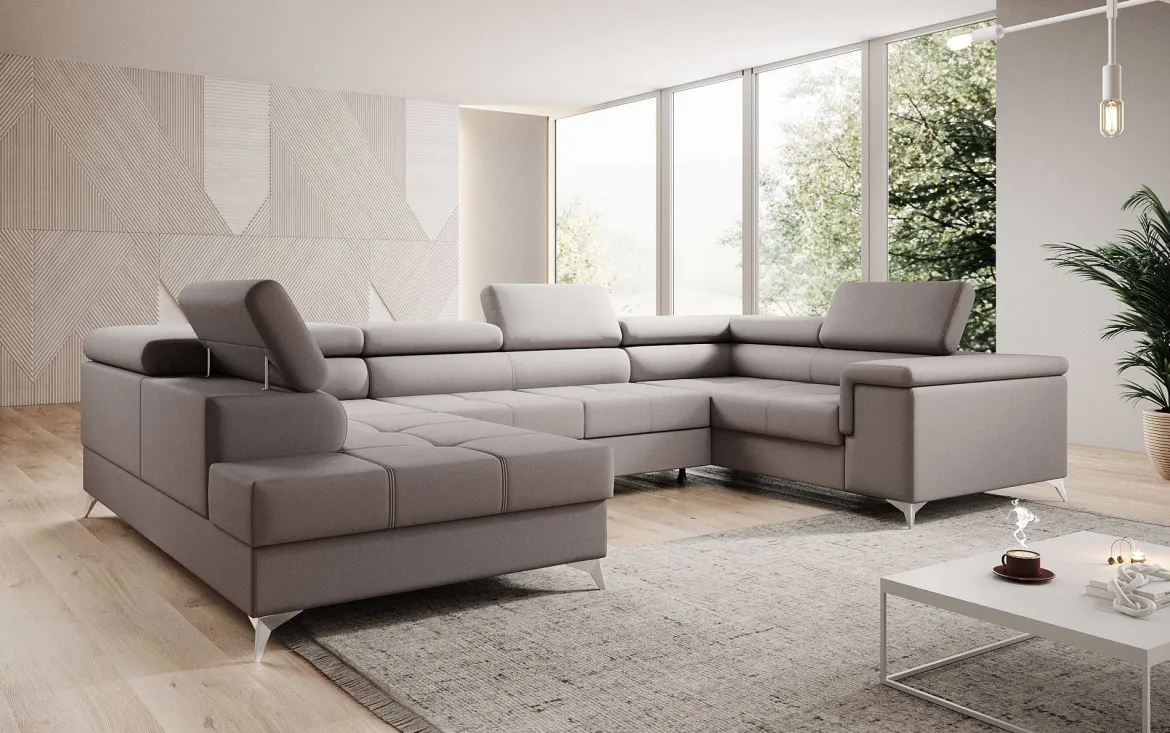 Designer Sofa Torino mit Schlaf- und Klappfunktion
