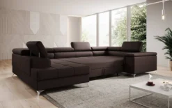 Designer Sofa Torino mit Schlaf- und Klappfunktion