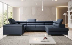 Designer Sofa Torino mit Schlaf- und Klappfunktion