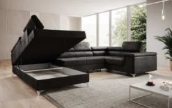 Designer Sofa Torino mit Schlaf- und Klappfunktion