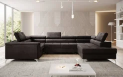 Designer Sofa Torino mit Schlaf- und Klappfunktion