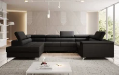 Designer Sofa Torino mit Schlaf- und Klappfunktion