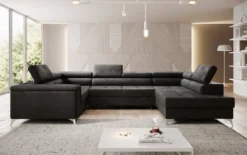 Designer Sofa Torino mit Schlaf- und Klappfunktion