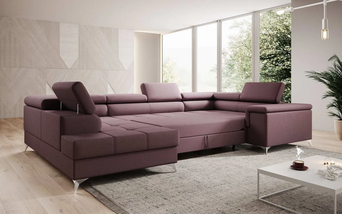 Designer Sofa Torino mit Schlaf- und Klappfunktion