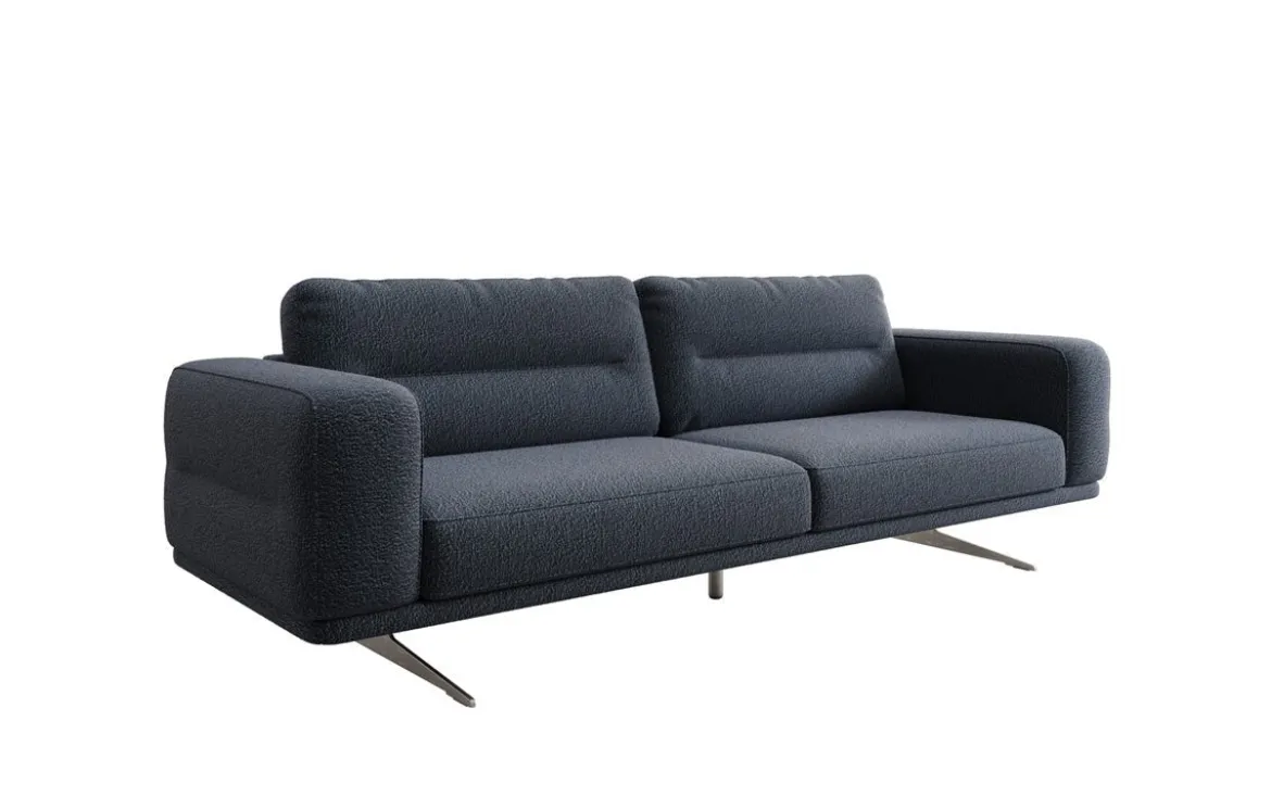 Designer Sofa Torino 3 Sitzer in Bouclé