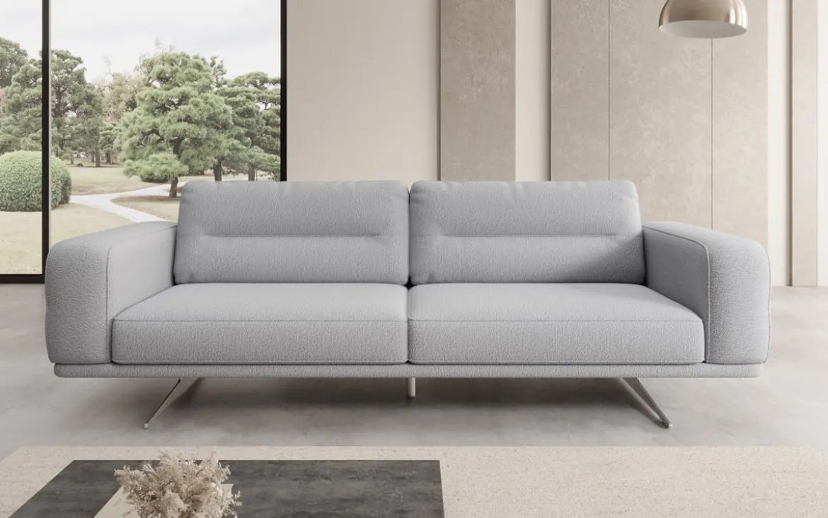 Designer Sofa Torino 3 Sitzer in Bouclé