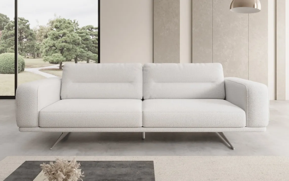 Designer Sofa Torino 3 Sitzer in Bouclé