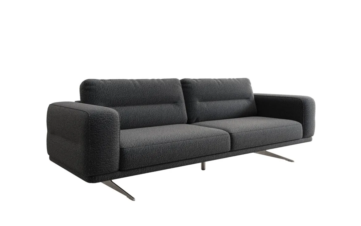 Designer Sofa Torino 3 Sitzer in Bouclé