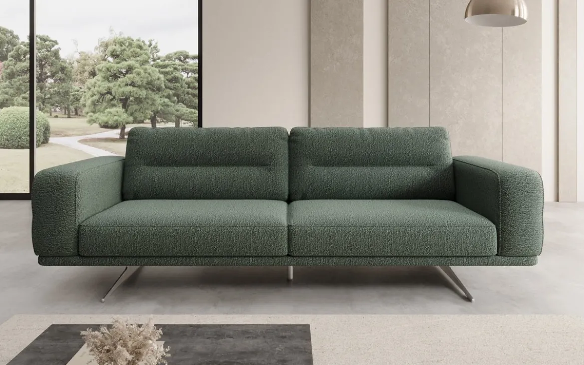 Designer Sofa Torino 3 Sitzer in Bouclé