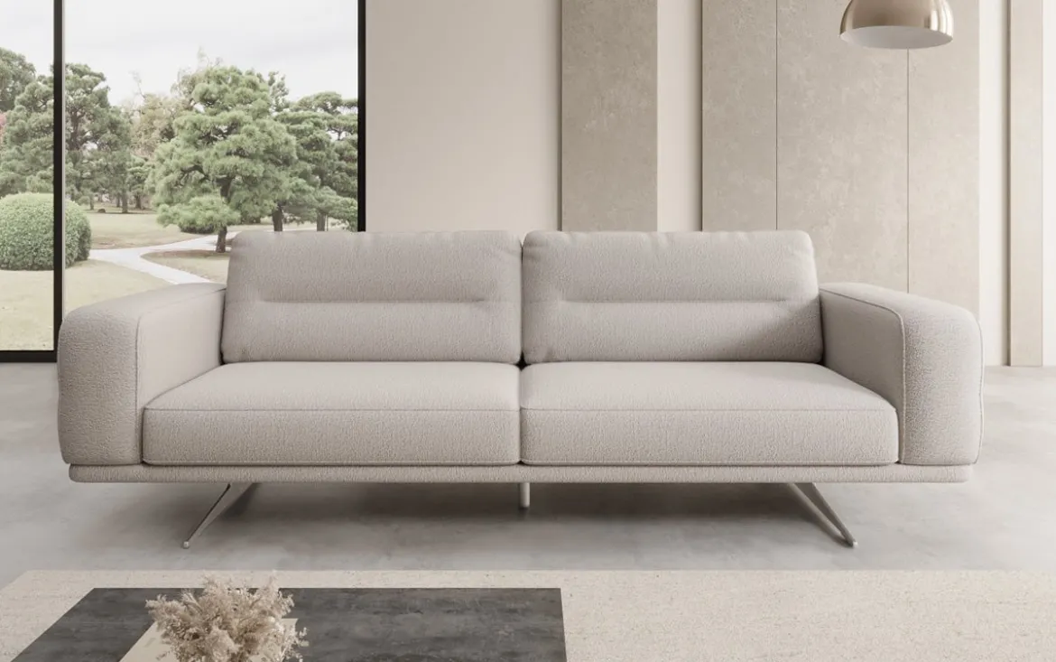 Designer Sofa Torino 3 Sitzer in Bouclé