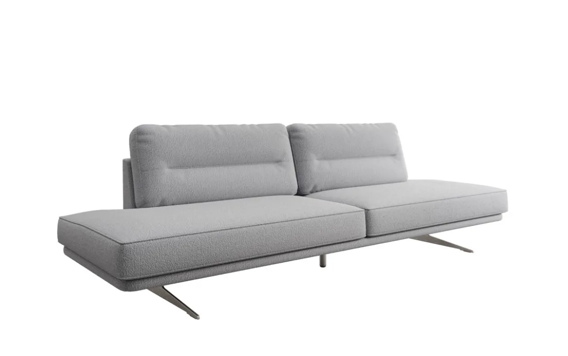 Designer Sofa Torino 3 Sitzer Open in Bouclé