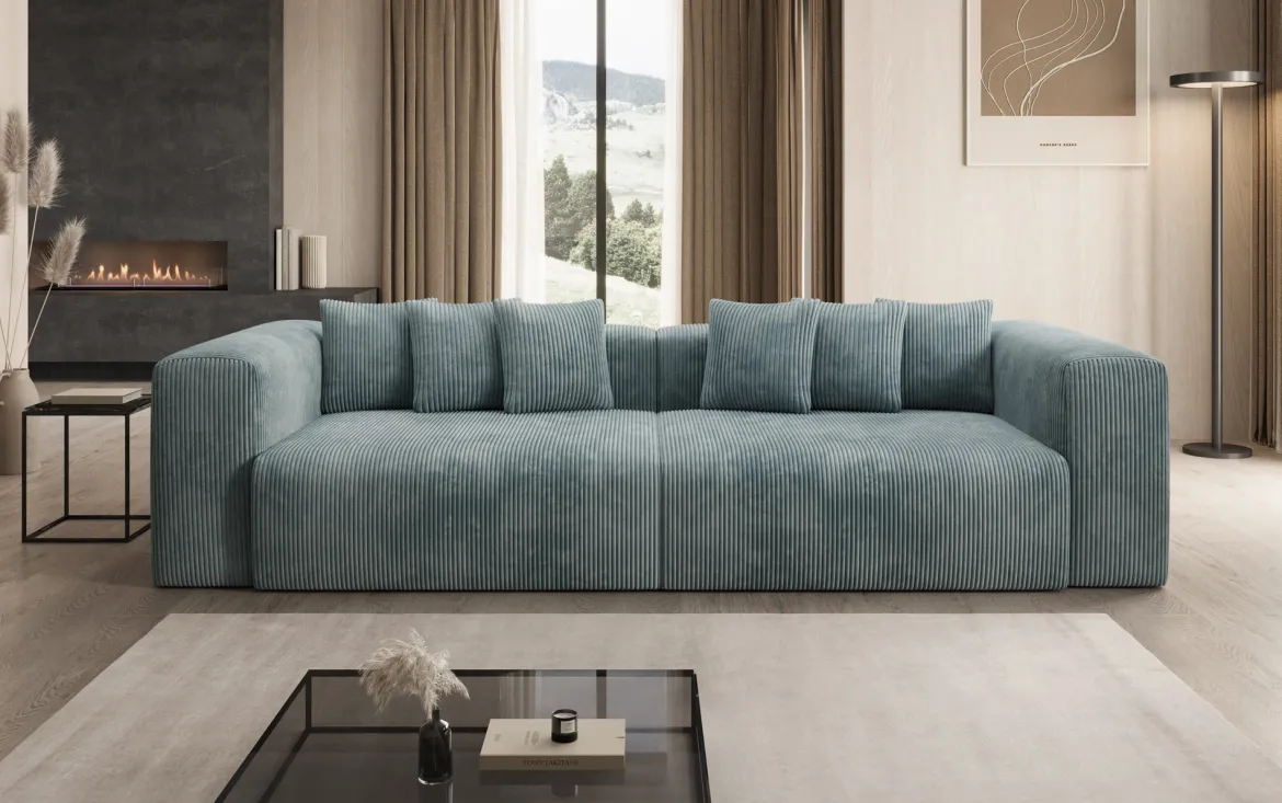 Designer Sofa Tully 3 Sitzer in Cord