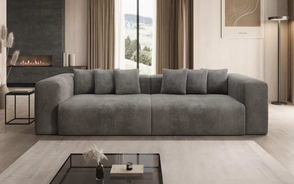 Designer Sofa Tully 3 Sitzer in Cord