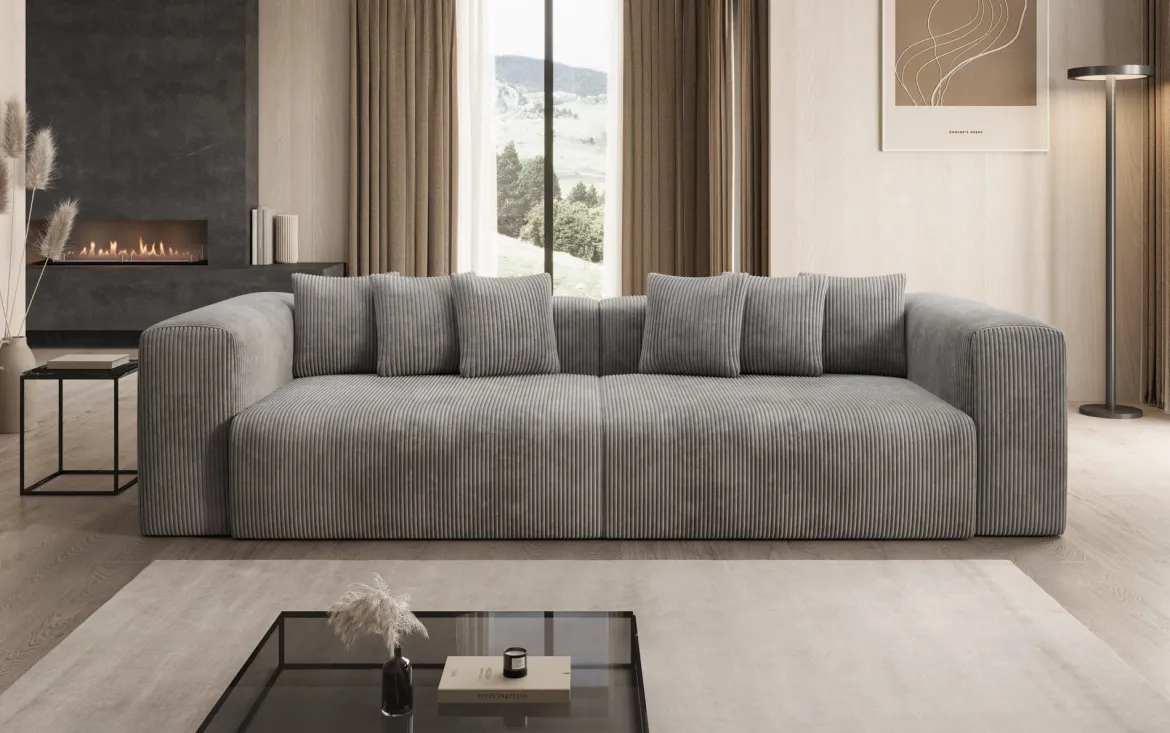 Designer Sofa Tully 3 Sitzer in Cord