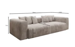 Designer Sofa Tully 3 Sitzer in Cord