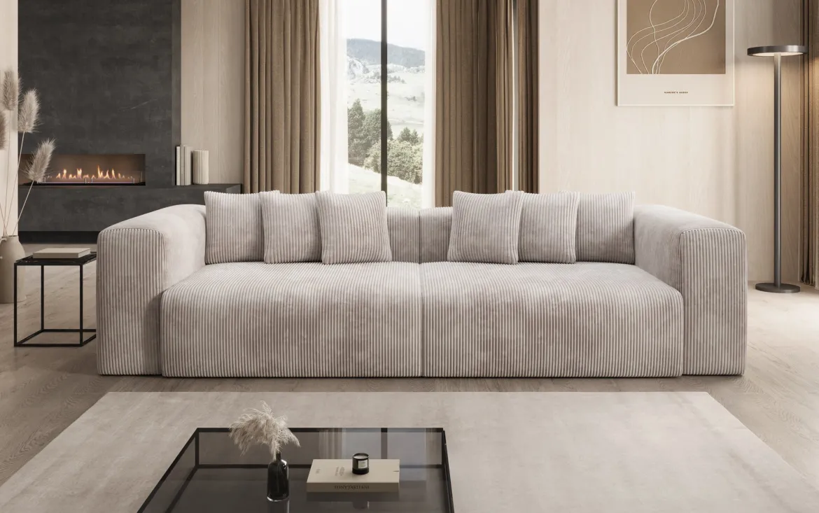Designer Sofa Tully 3 Sitzer in Cord