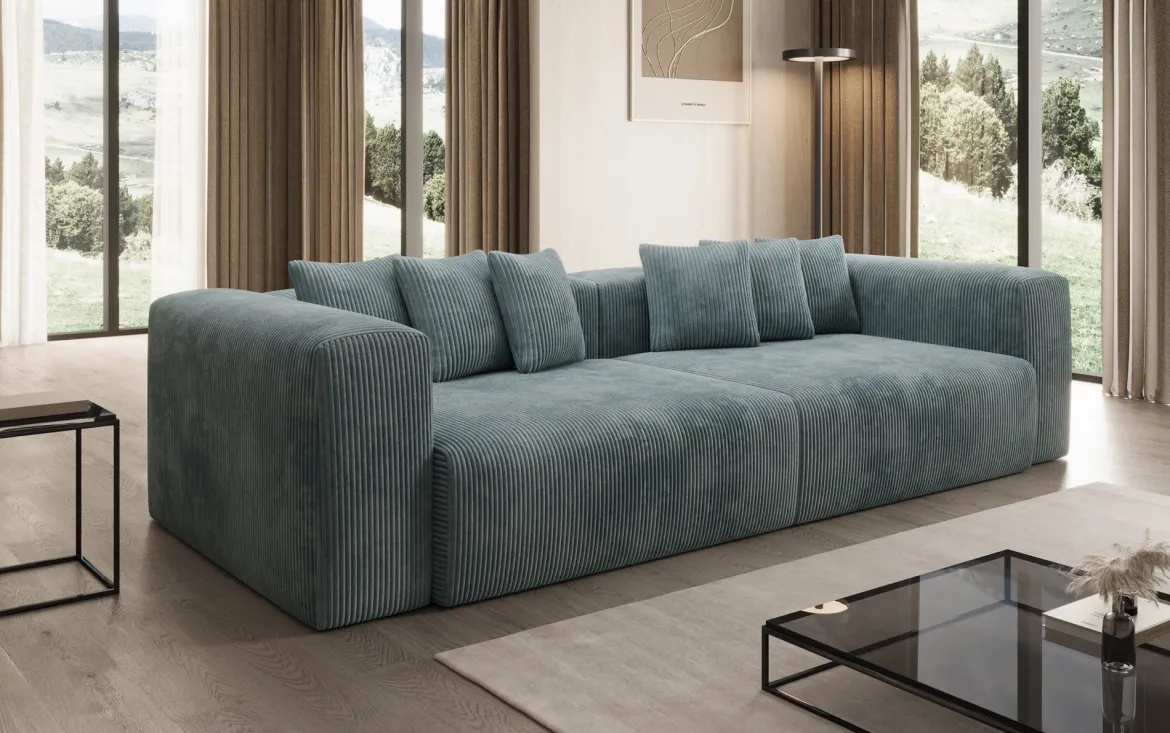 Designer Sofa Tully 3 Sitzer in Cord