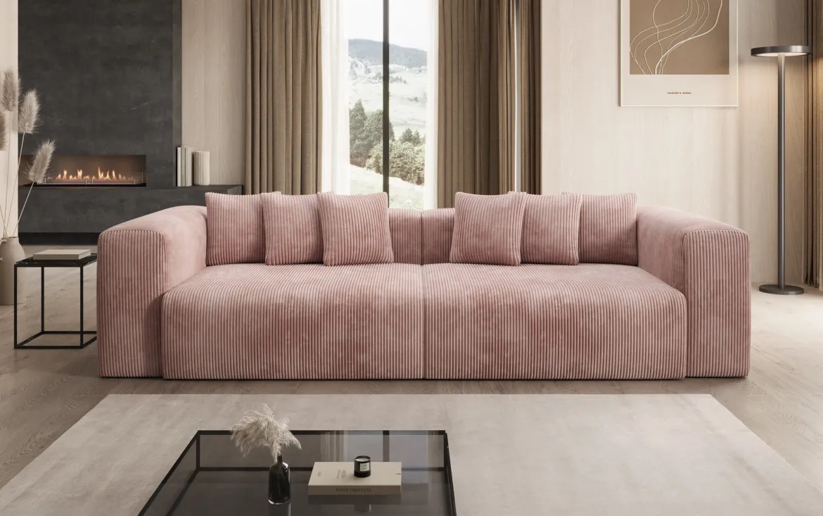 Designer Sofa Tully 3 Sitzer in Cord