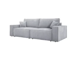 Designer Sofa Velanova 3 Sitzer Cord mit Schlaf- und Klappfunktion