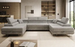 Designer Sofa Vigo mit Schlaf - und Klappfunktion in Cord