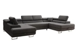 Designer Sofa Vigo mit Schlaf - und Klappfunktion in Cord