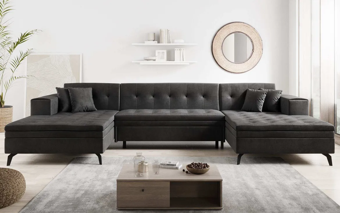 Designer Sofa Vivana mit Schlaffunktion