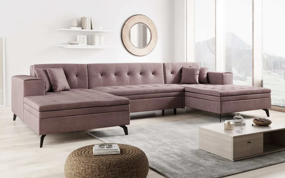 Designer Sofa Vivana mit Schlaffunktion