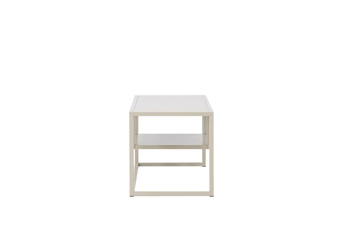 Designer TV-Lowboard Arvigo – Beige/Schwarz, Matt, aus Stahl